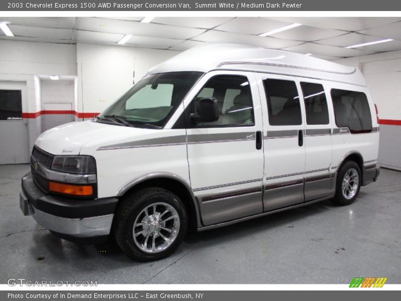 Summit White / Medium Dark Pewter 2003 Chevrolet Express 1500 AWD Passenger Conversion Van