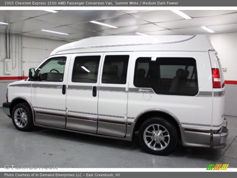 Summit White / Medium Dark Pewter 2003 Chevrolet Express 1500 AWD Passenger Conversion Van