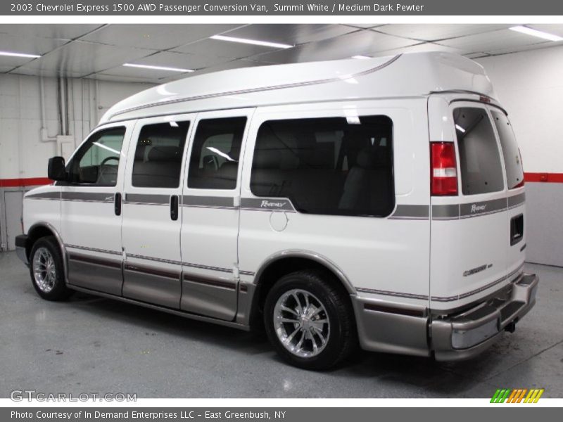 Summit White / Medium Dark Pewter 2003 Chevrolet Express 1500 AWD Passenger Conversion Van