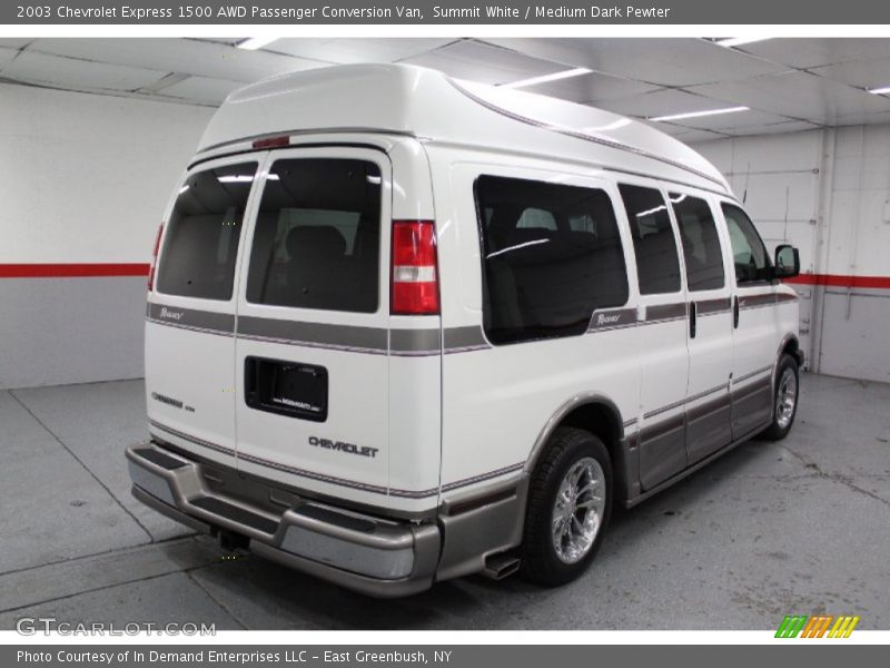 Summit White / Medium Dark Pewter 2003 Chevrolet Express 1500 AWD Passenger Conversion Van