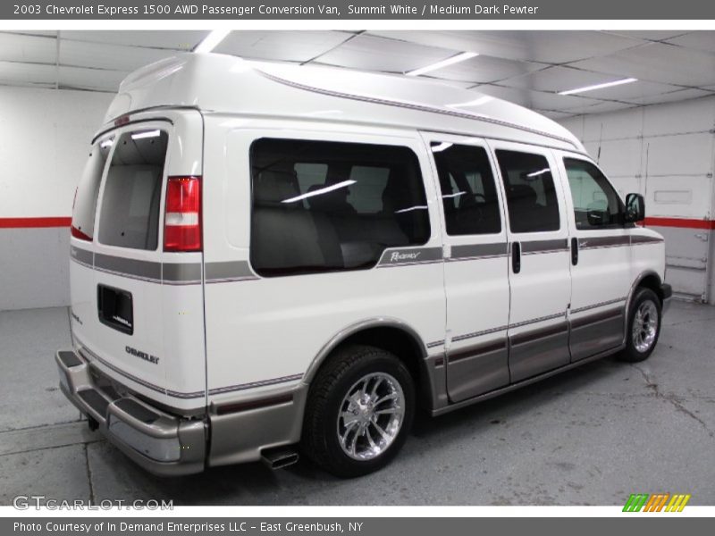 Summit White / Medium Dark Pewter 2003 Chevrolet Express 1500 AWD Passenger Conversion Van