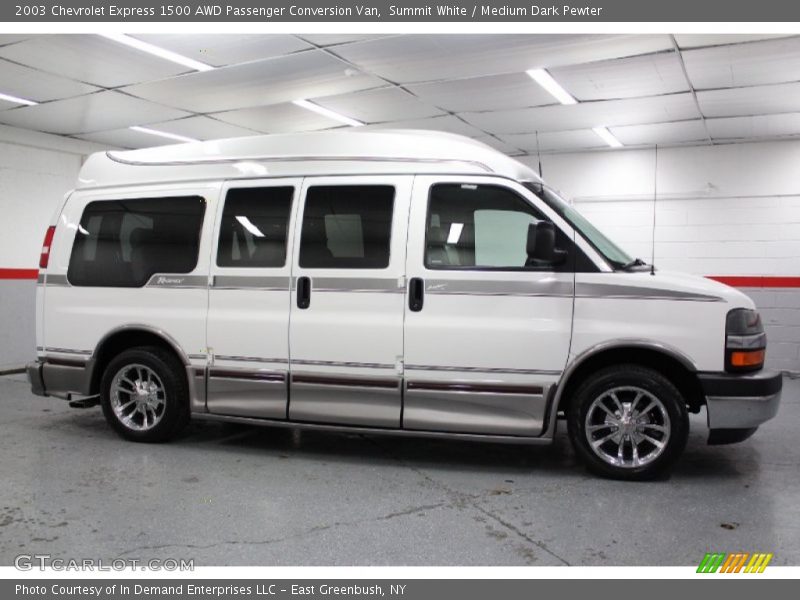 Summit White / Medium Dark Pewter 2003 Chevrolet Express 1500 AWD Passenger Conversion Van