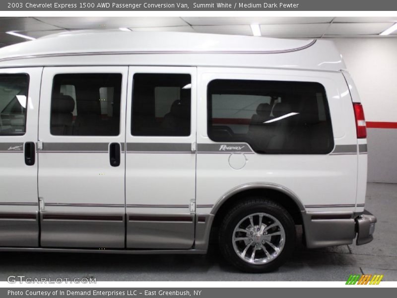 Summit White / Medium Dark Pewter 2003 Chevrolet Express 1500 AWD Passenger Conversion Van
