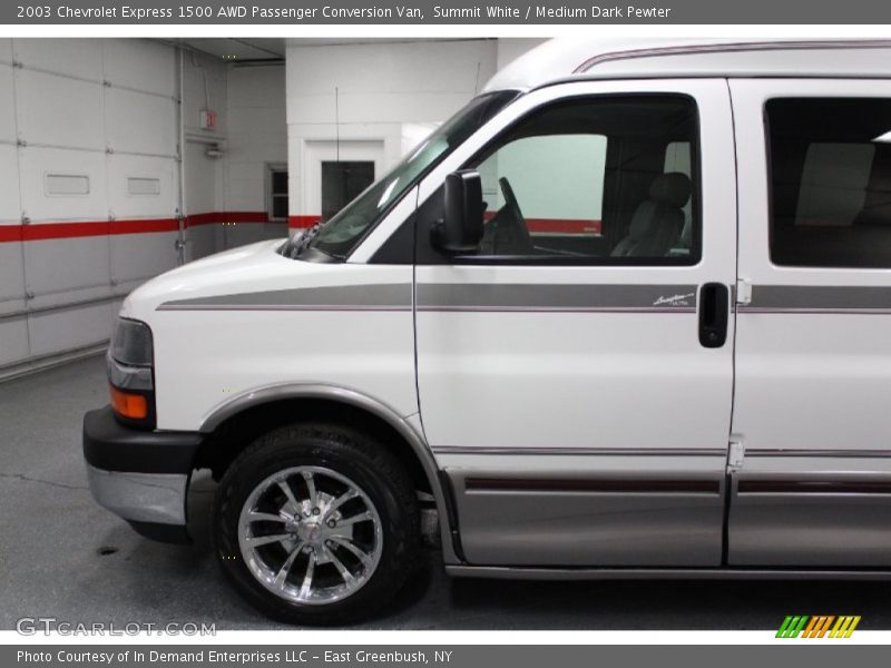 Summit White / Medium Dark Pewter 2003 Chevrolet Express 1500 AWD Passenger Conversion Van