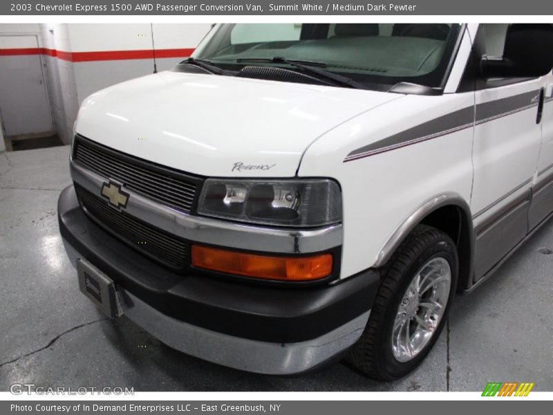 Summit White / Medium Dark Pewter 2003 Chevrolet Express 1500 AWD Passenger Conversion Van