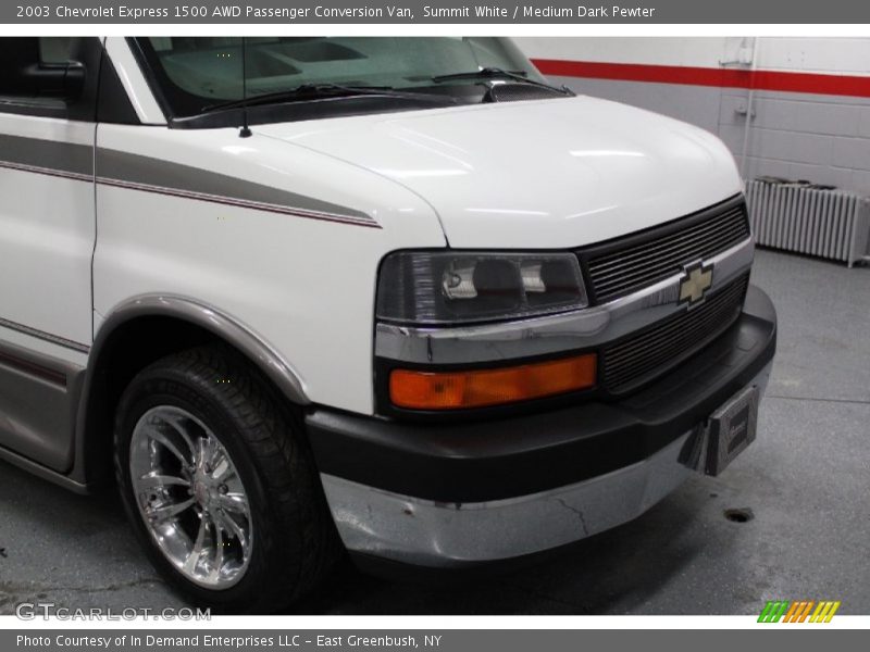 Summit White / Medium Dark Pewter 2003 Chevrolet Express 1500 AWD Passenger Conversion Van