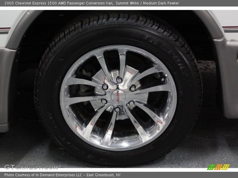 Summit White / Medium Dark Pewter 2003 Chevrolet Express 1500 AWD Passenger Conversion Van