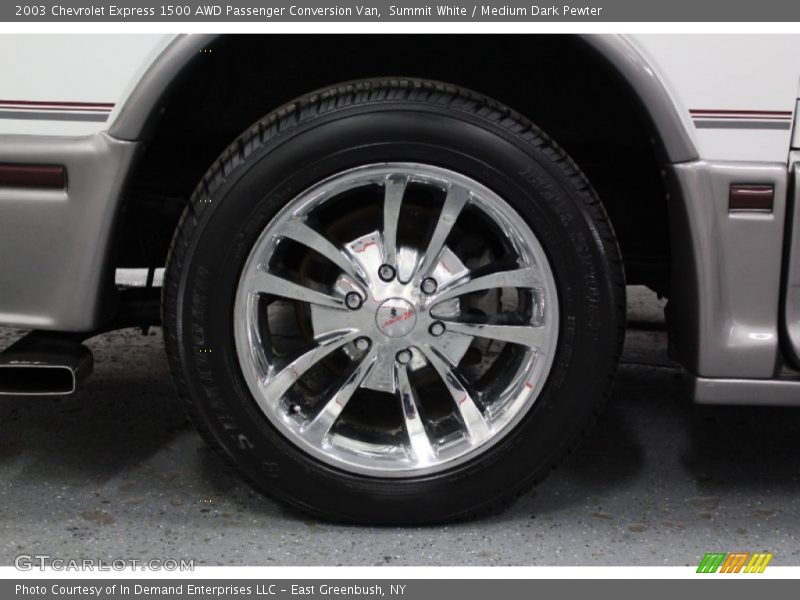 Summit White / Medium Dark Pewter 2003 Chevrolet Express 1500 AWD Passenger Conversion Van
