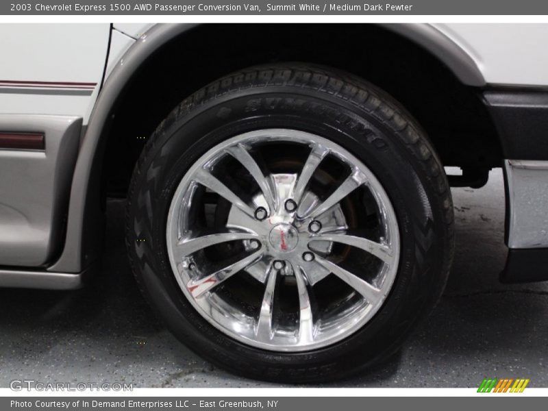 Summit White / Medium Dark Pewter 2003 Chevrolet Express 1500 AWD Passenger Conversion Van