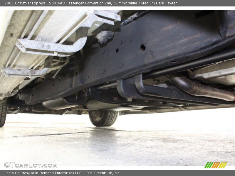 Undercarriage of 2003 Express 1500 AWD Passenger Conversion Van