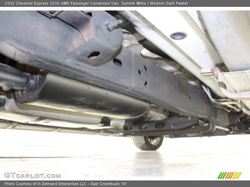Undercarriage of 2003 Express 1500 AWD Passenger Conversion Van