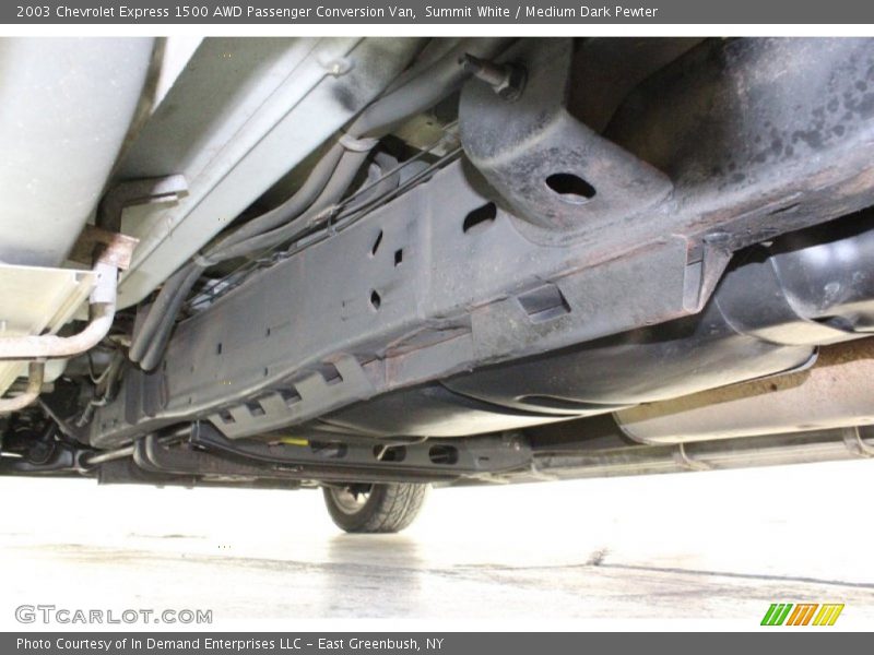 Undercarriage of 2003 Express 1500 AWD Passenger Conversion Van
