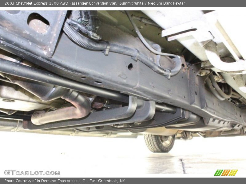 Undercarriage of 2003 Express 1500 AWD Passenger Conversion Van