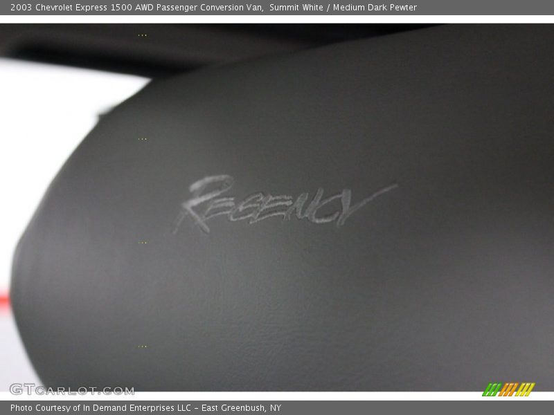 Summit White / Medium Dark Pewter 2003 Chevrolet Express 1500 AWD Passenger Conversion Van