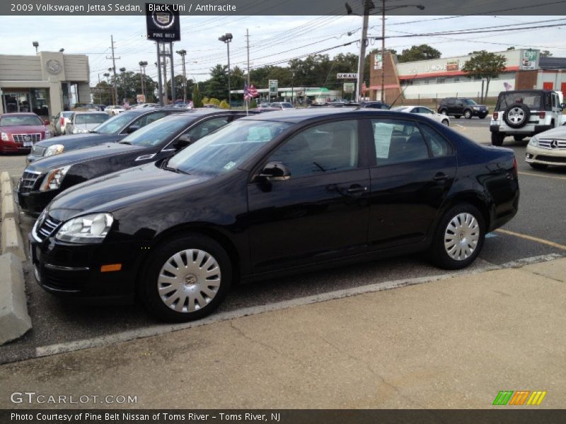 Black Uni / Anthracite 2009 Volkswagen Jetta S Sedan