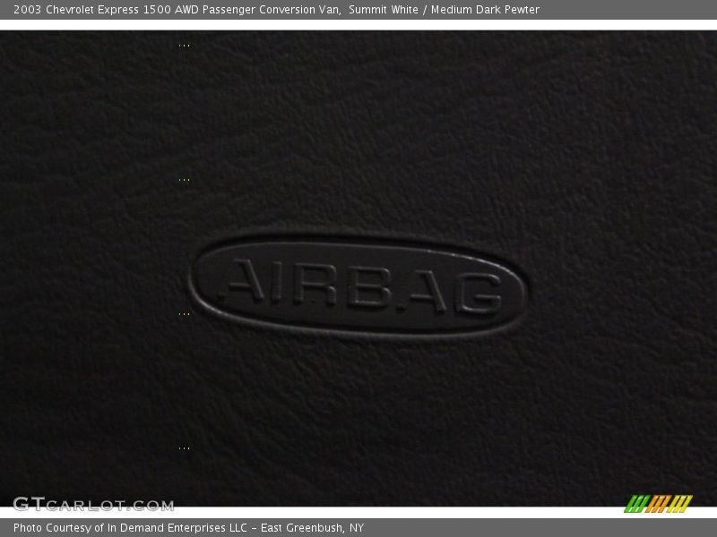 Summit White / Medium Dark Pewter 2003 Chevrolet Express 1500 AWD Passenger Conversion Van