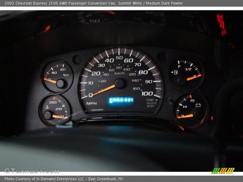 Summit White / Medium Dark Pewter 2003 Chevrolet Express 1500 AWD Passenger Conversion Van