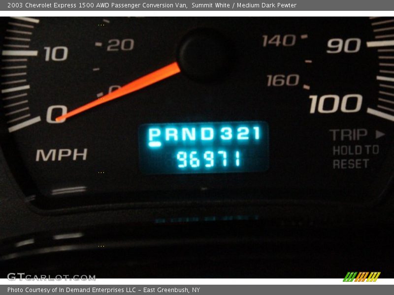 Summit White / Medium Dark Pewter 2003 Chevrolet Express 1500 AWD Passenger Conversion Van