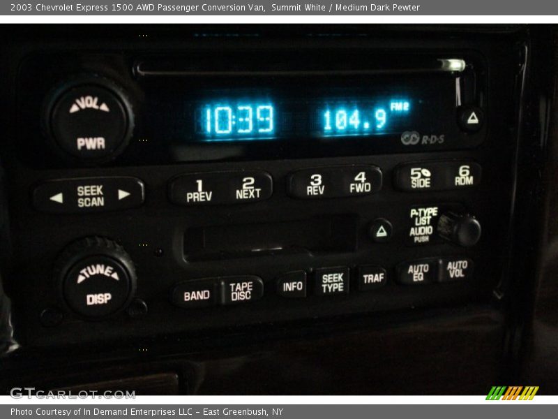 Summit White / Medium Dark Pewter 2003 Chevrolet Express 1500 AWD Passenger Conversion Van