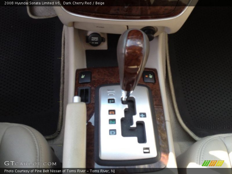 Dark Cherry Red / Beige 2008 Hyundai Sonata Limited V6