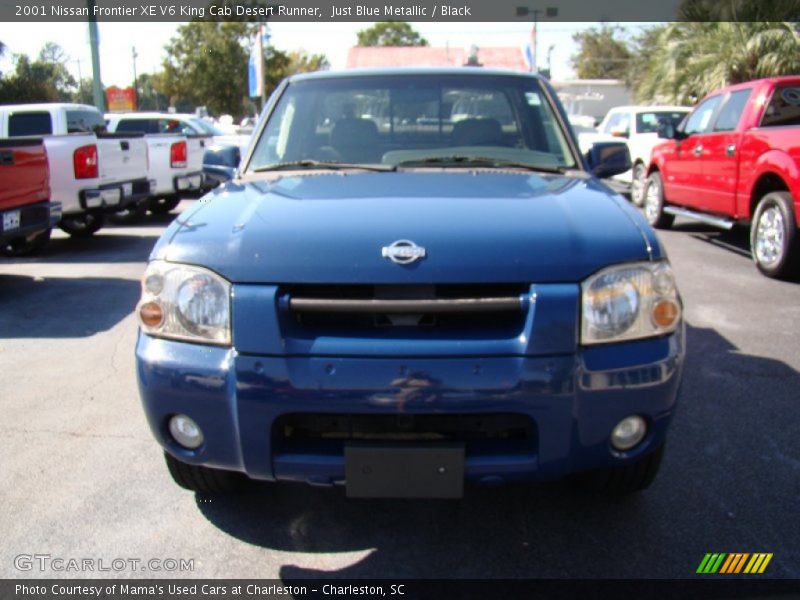 Just Blue Metallic / Black 2001 Nissan Frontier XE V6 King Cab Desert Runner