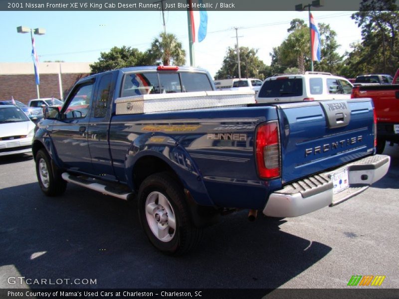 Just Blue Metallic / Black 2001 Nissan Frontier XE V6 King Cab Desert Runner