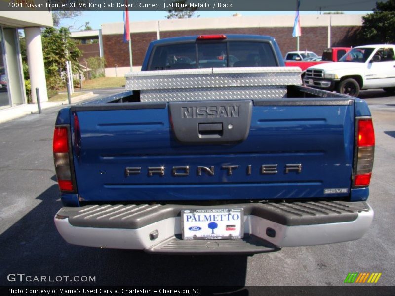 Just Blue Metallic / Black 2001 Nissan Frontier XE V6 King Cab Desert Runner