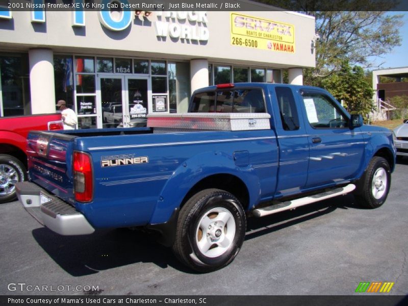 Just Blue Metallic / Black 2001 Nissan Frontier XE V6 King Cab Desert Runner