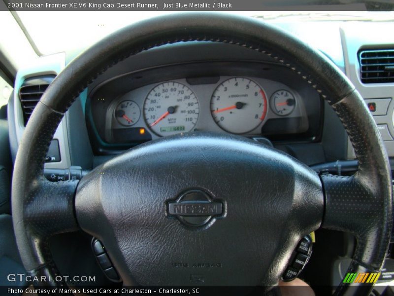 Just Blue Metallic / Black 2001 Nissan Frontier XE V6 King Cab Desert Runner
