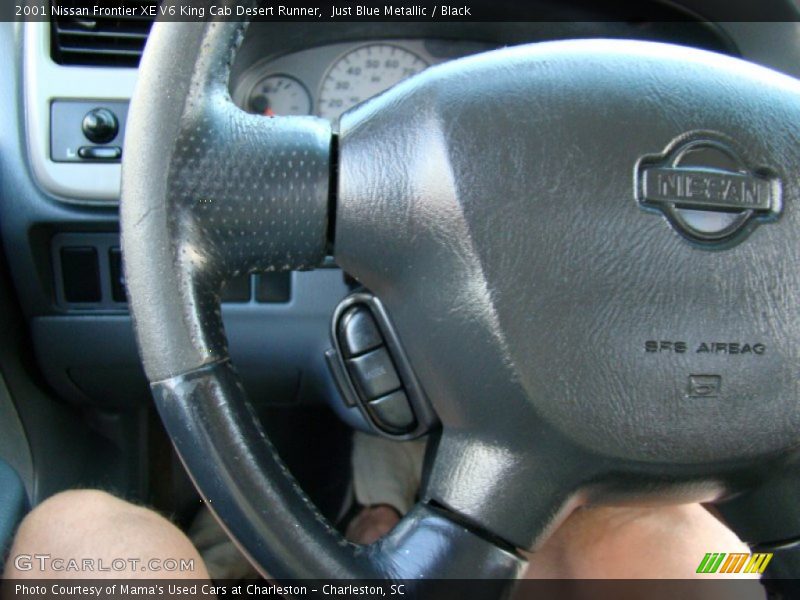 Just Blue Metallic / Black 2001 Nissan Frontier XE V6 King Cab Desert Runner