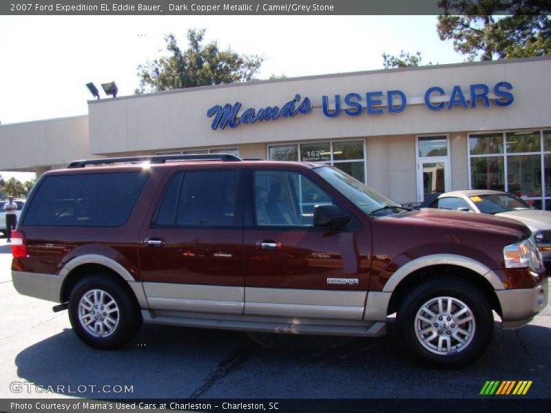 Dark Copper Metallic / Camel/Grey Stone 2007 Ford Expedition EL Eddie Bauer