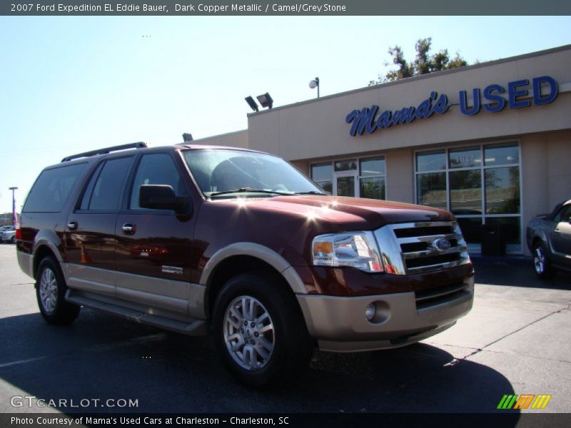 Dark Copper Metallic / Camel/Grey Stone 2007 Ford Expedition EL Eddie Bauer