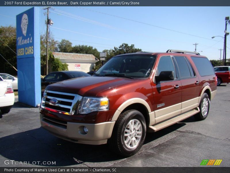 Dark Copper Metallic / Camel/Grey Stone 2007 Ford Expedition EL Eddie Bauer