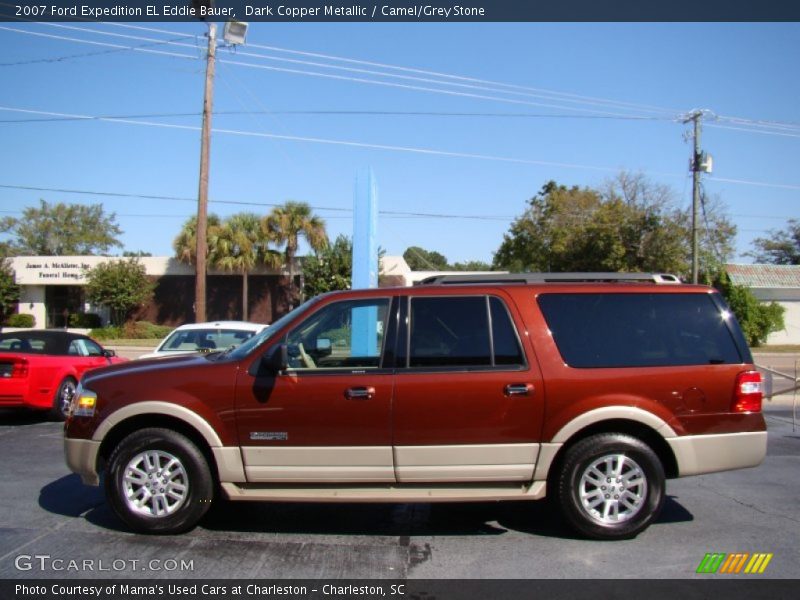 Dark Copper Metallic / Camel/Grey Stone 2007 Ford Expedition EL Eddie Bauer