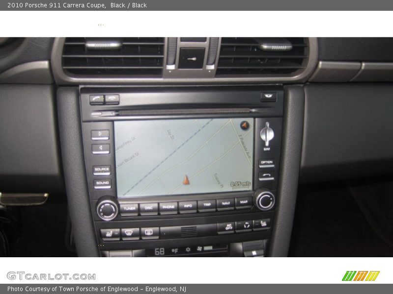 Navigation of 2010 911 Carrera Coupe