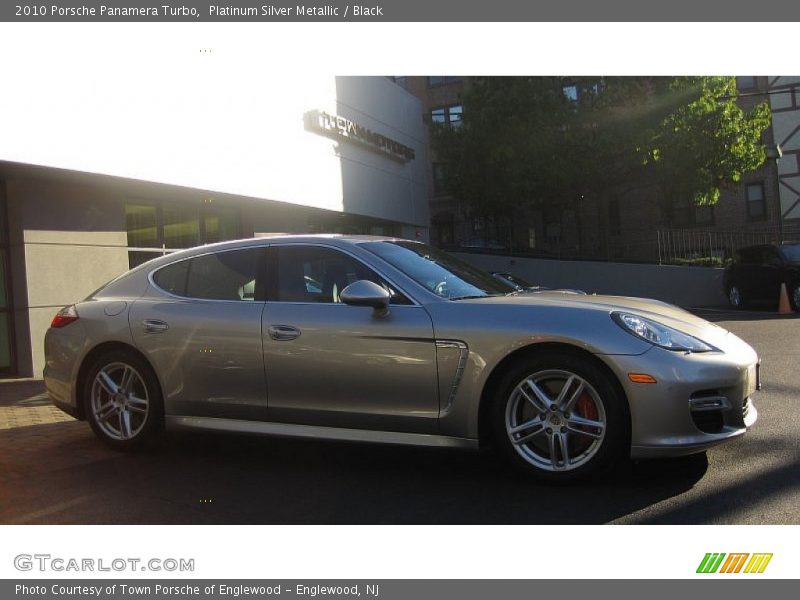 Platinum Silver Metallic / Black 2010 Porsche Panamera Turbo