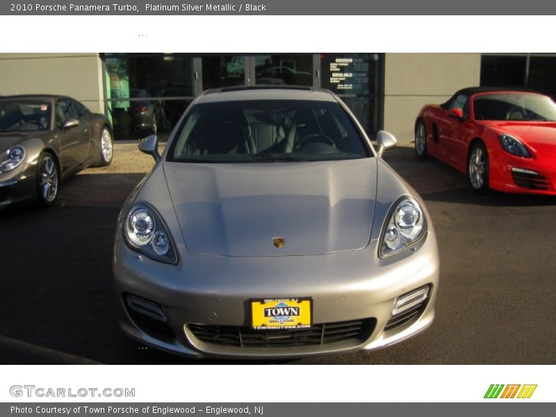 Platinum Silver Metallic / Black 2010 Porsche Panamera Turbo