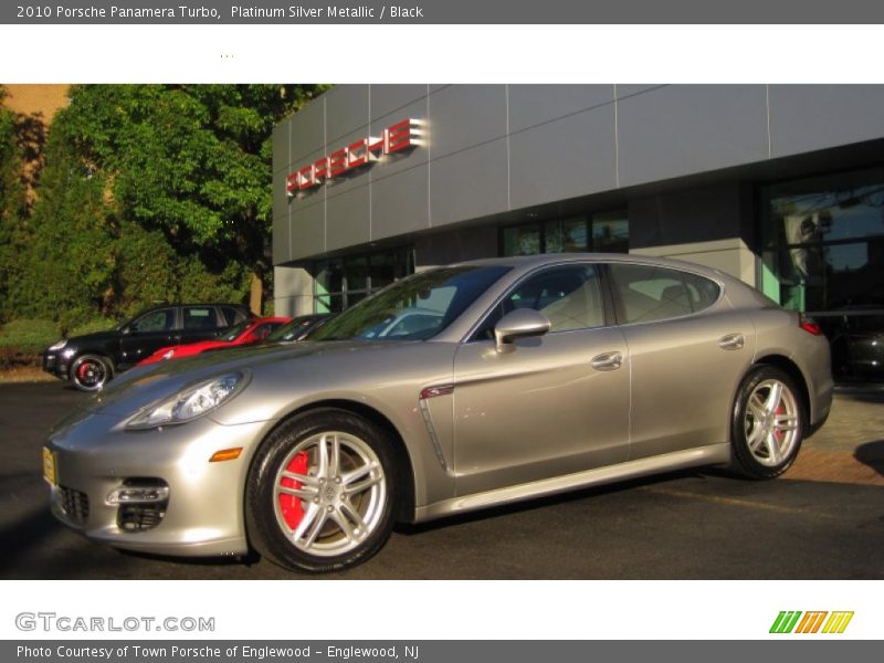 Platinum Silver Metallic / Black 2010 Porsche Panamera Turbo