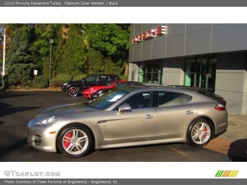 Platinum Silver Metallic / Black 2010 Porsche Panamera Turbo