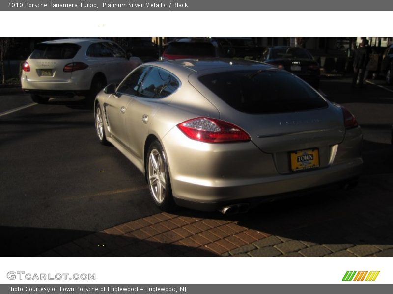 Platinum Silver Metallic / Black 2010 Porsche Panamera Turbo