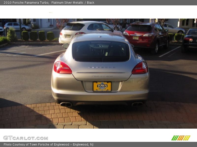 Platinum Silver Metallic / Black 2010 Porsche Panamera Turbo
