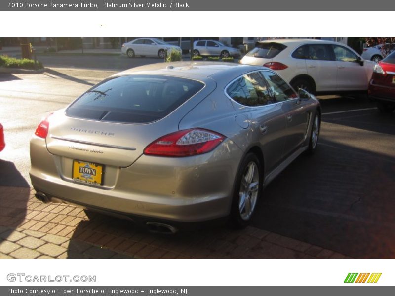 Platinum Silver Metallic / Black 2010 Porsche Panamera Turbo