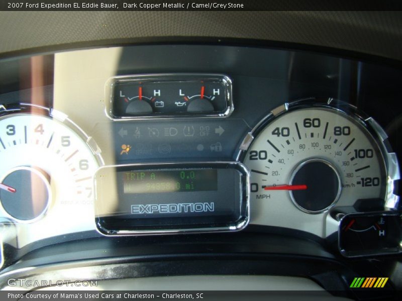 Dark Copper Metallic / Camel/Grey Stone 2007 Ford Expedition EL Eddie Bauer