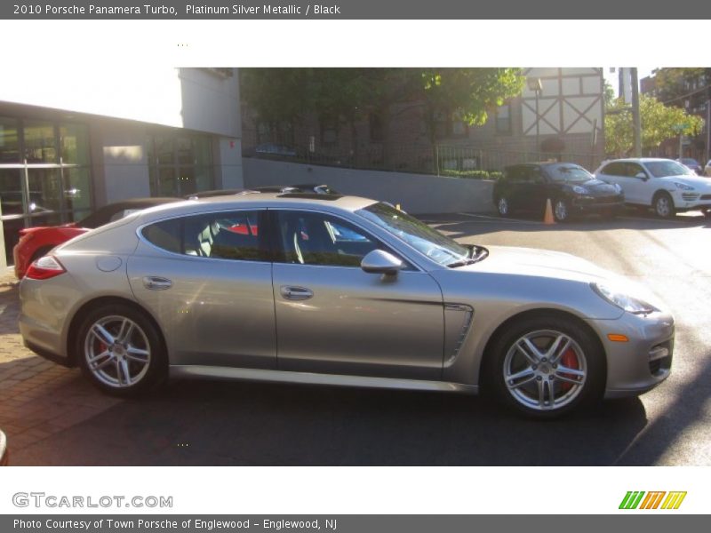 Platinum Silver Metallic / Black 2010 Porsche Panamera Turbo