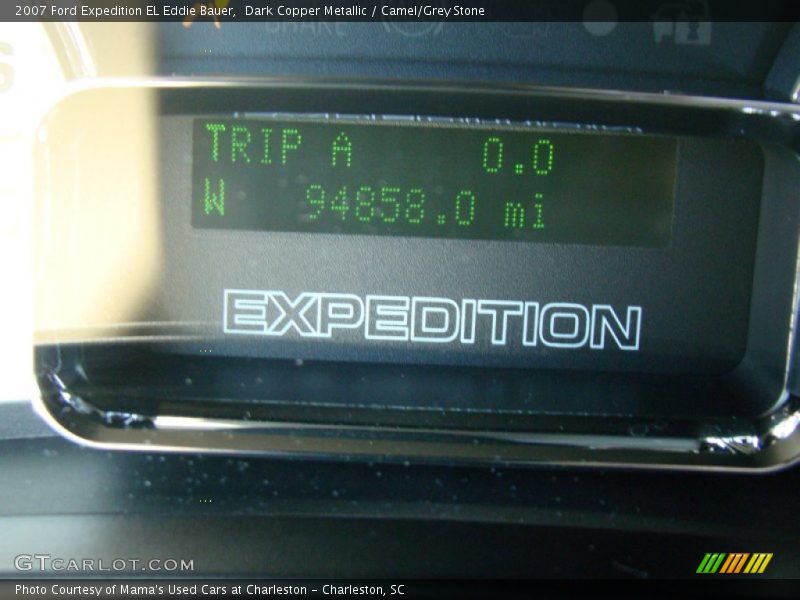 Dark Copper Metallic / Camel/Grey Stone 2007 Ford Expedition EL Eddie Bauer