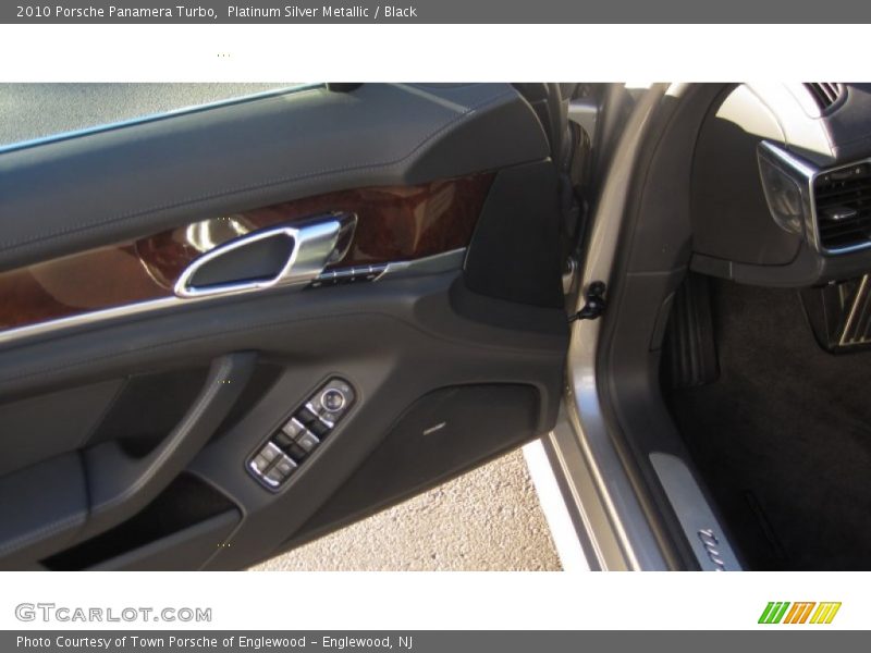 Platinum Silver Metallic / Black 2010 Porsche Panamera Turbo