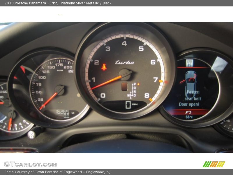 Platinum Silver Metallic / Black 2010 Porsche Panamera Turbo