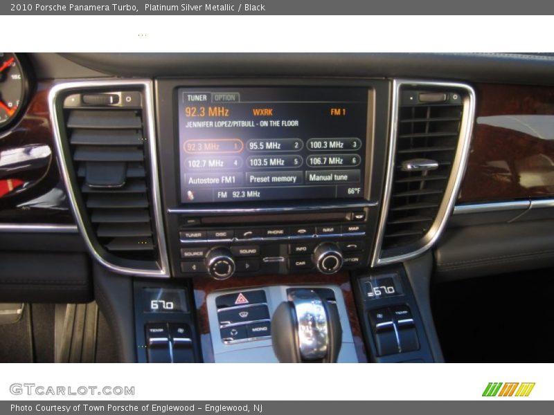 Platinum Silver Metallic / Black 2010 Porsche Panamera Turbo