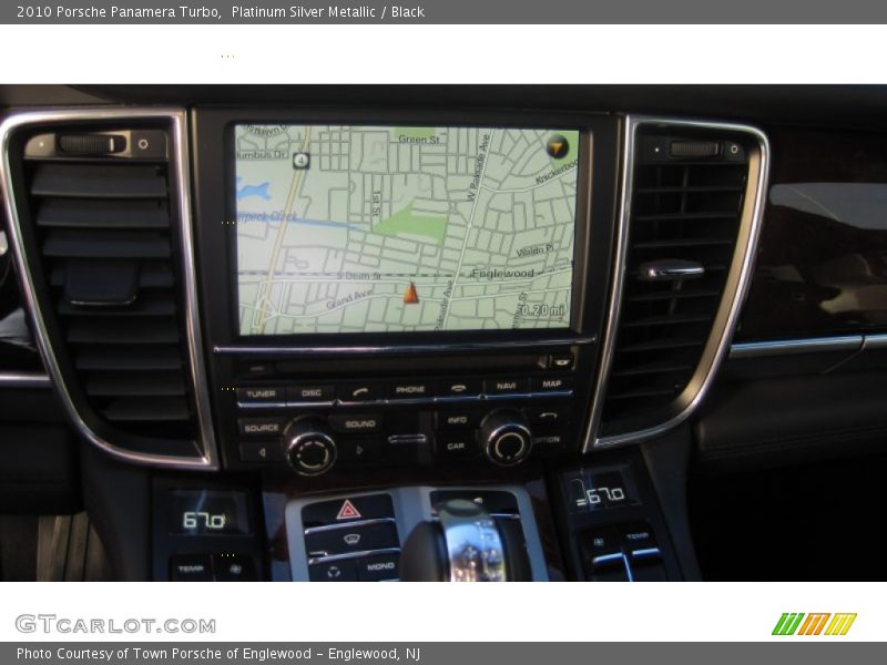 Platinum Silver Metallic / Black 2010 Porsche Panamera Turbo