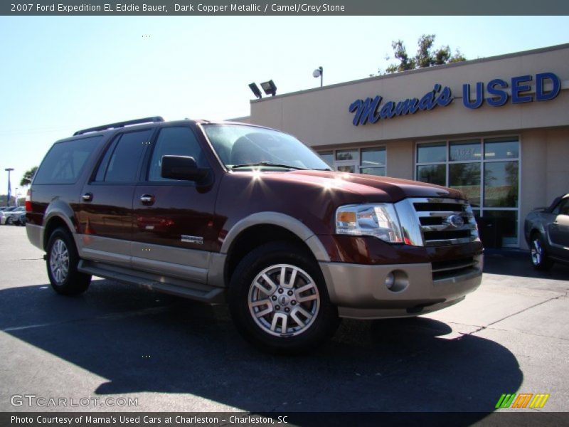 Dark Copper Metallic / Camel/Grey Stone 2007 Ford Expedition EL Eddie Bauer